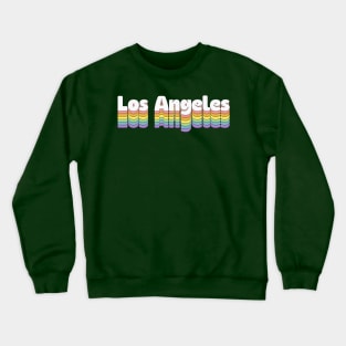 Los Angeles // Retro Typography Design Crewneck Sweatshirt